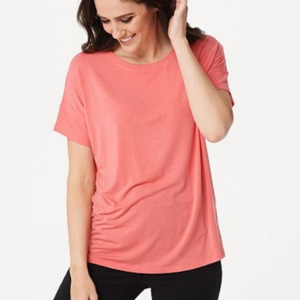 Cuddl Duds Softwear with Stretch Short Sleeve Tee - Picture 1 of 2